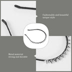 Silver Metal Stud Rivet Spike Headband Hair Head Band Aliceband Punk Girl