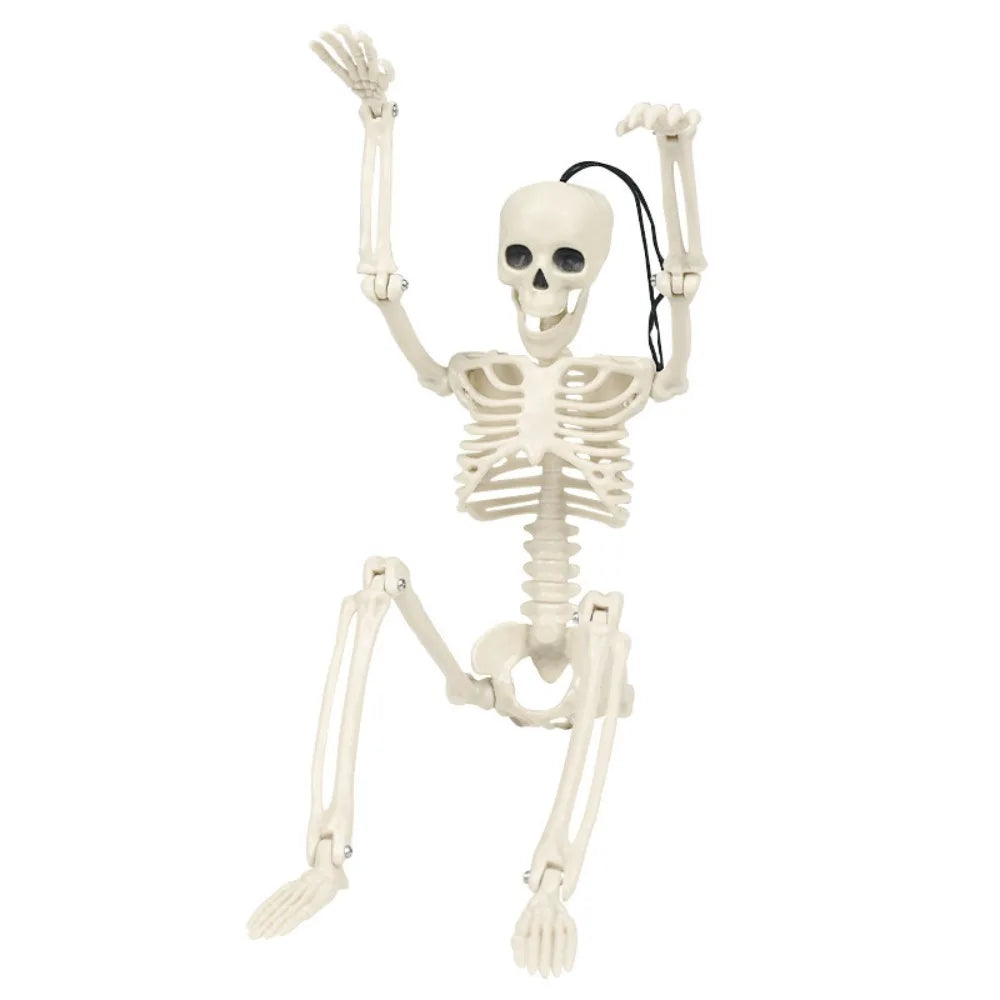 1PC Glowing and Non-glowing 40cm Joint Movable Simulation Skeleton for Halloween Ghost Festival Haunted House Outdoor Decoration