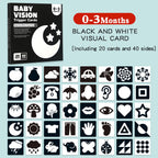 Baby Visual Stimulation Cards Montessori High Contrast Flash Card Infant Gift For Children Cognition Toy