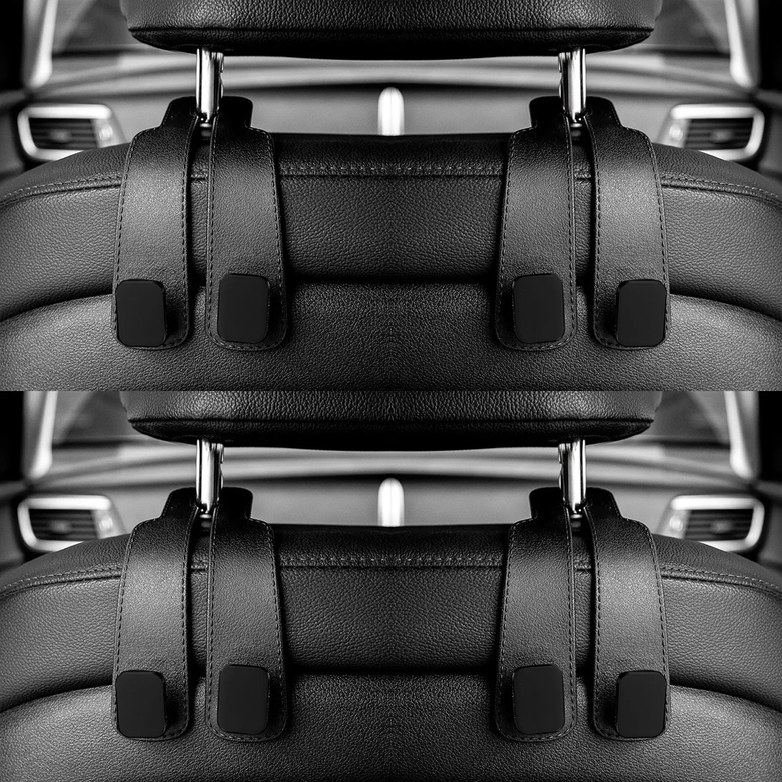 Car Headrest Hooks Hanger for Bags Seat Back Organizer Holder Clips Auto Fastener Hooks Car St