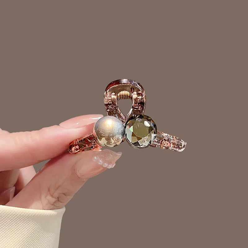 Elegant Bow Shark Clip Fashion Back Of Head Hair Clip Vintage Ponytail Fixed Hairgrips For Woman Simple Hollow Geometry Hairpin