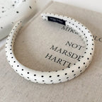 Retro Satin Polka Dot Sponge Headbands for Woman Fashion Temperament Hair Hoop Wash Face Hair Band Female Party Hair Accessories