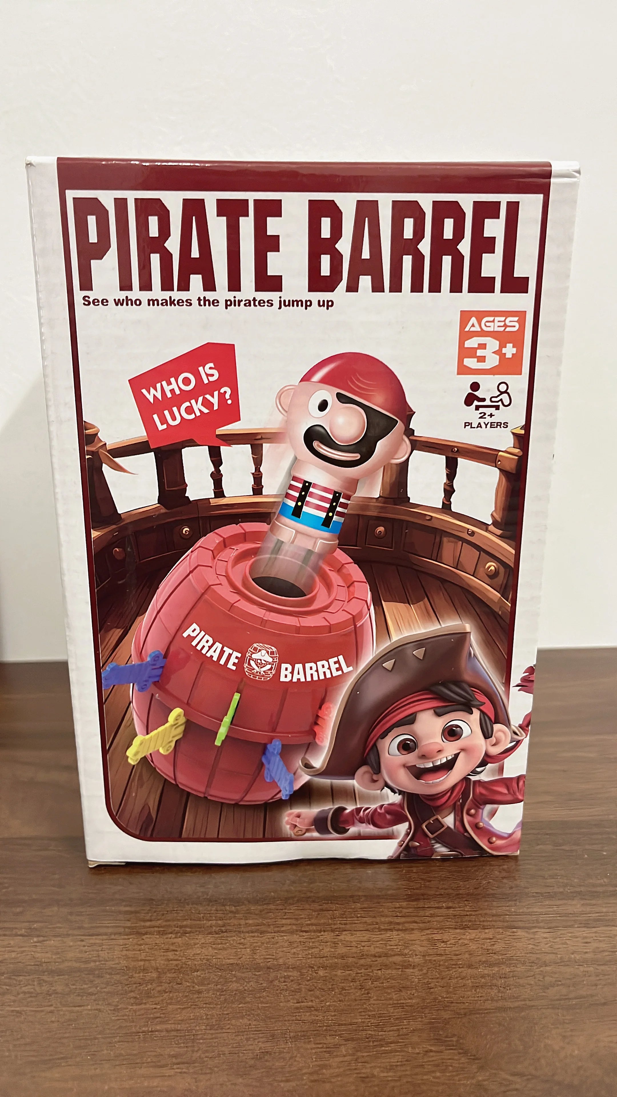 Prank Pirate Bucket with Sword, Shark Attack Bucket, Finger-Biting Table Toy.