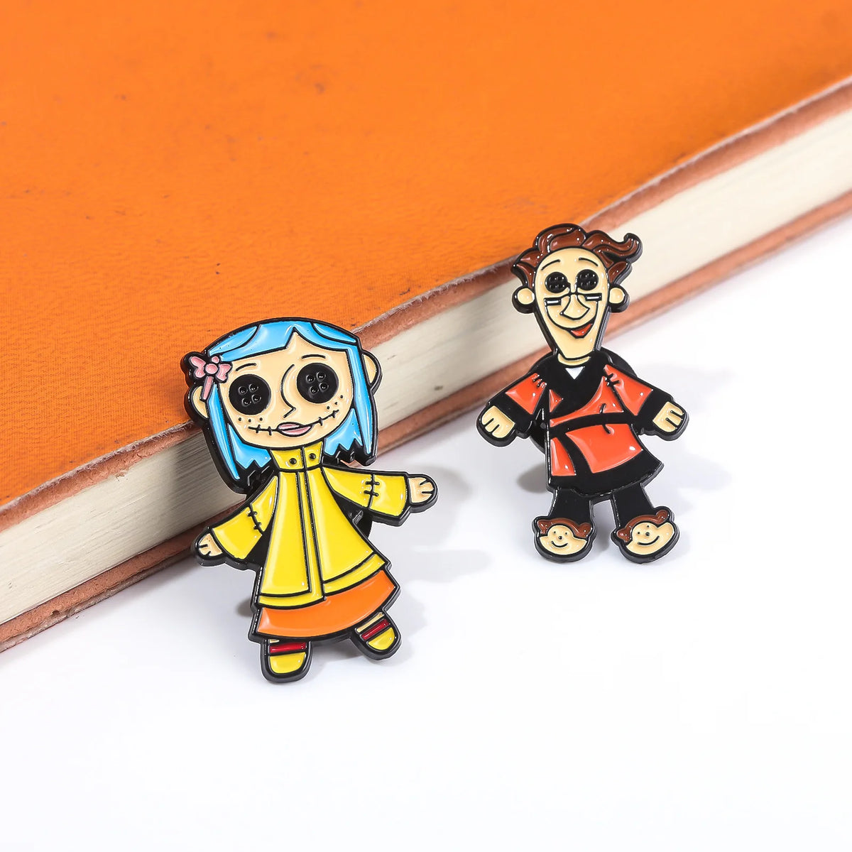 Horror Animated Films Doll Enamel Pins Cartoon Character Role Brooch Lapel Badge Punk Halloween Jewelry Gift for Friend