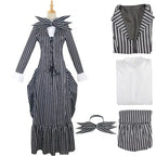 Role playing Christmas Eve horror Jack Cos dress skeleton Jack men and women full set of Christmas and Halloween costumes new