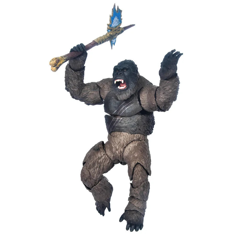 SHF KING KONG Gorilla Action Figure Collection Model Toy Gift Articulated Joints Moveable Vinyl Figurine Doll