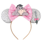 Nieuwste Mickey Mouse Oren Hoofdband Kid Adult Festival Party Pailletten Strik Haarband Vrouwen Baby Girl Party Haar Accessories