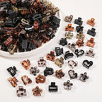 12/24/30Pcs Mini Flower Hair Claw Clips Pack for Women Girl Cute Hair Accessories Creaseless Styling for Bangs Tiny Hair Styling