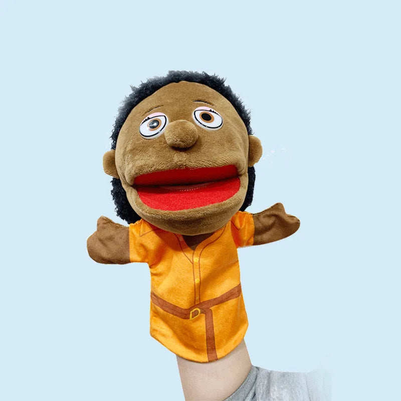 25cm Sweet Family Hand Puppet Dolls Early Education Learning Stuffed Plush Toys Cospaly Hand Finger Puppets for Children Gifts