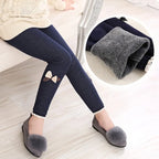 2-12 Year Old Children's Pants New Autumn and Winter Style Plush Girls Leggings, Wearing Warm Cotton Pants for Girls Outside