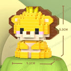 DIY Cute Animals Lion Corgi Dolphin Hamster Rabbit Dog Cats Fish Tanks Building Blocks Kit Girl Bricks Model Toy