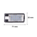 2PCS Rear LED License Plate Light For Audi A3 S3 8P A4 S4 B6 B7 A6 C6 S6 A8 S8 Q7 RS4 RS6 Plus Avant Auto Lamp Light