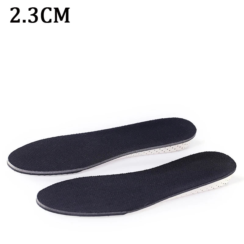 1Pair Height Increase Insoles Unisex Shoes Insole Height Lift Adjustable Cut Shoe Heel Insert Taller Support Absorbant Foot Pads