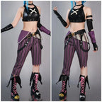 Arcane Season 2 League of Legends LOL Arcane Jinx Halloween Cosplay Costume Loli Outfit Halloween Christmas Gift Cos Convention