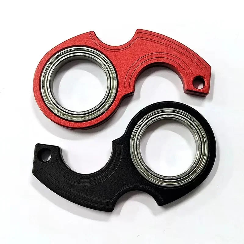 Spinner Stress Toy Funny Idget Toys Kids Fingertip Spinning Keyring Finger Fidget Ring Relieve Boredom Party Gifts Keychain Toys
