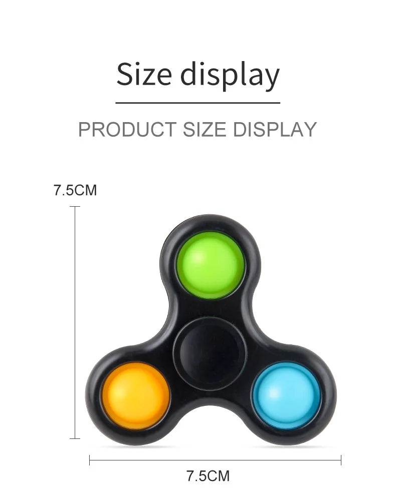 New Fidget Spinner Toys Hand Fingertip Multi-color Spnining Top Stress Relief Decompression Adults Toy Gifts for Boys Girls