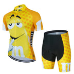 2024 Cartoon Cycling Clothing Men Short Sleeve MTB Ropa Ciclismo Breathable Summer Sportswear Outdoor Bicycle Clothes Bib Shorts