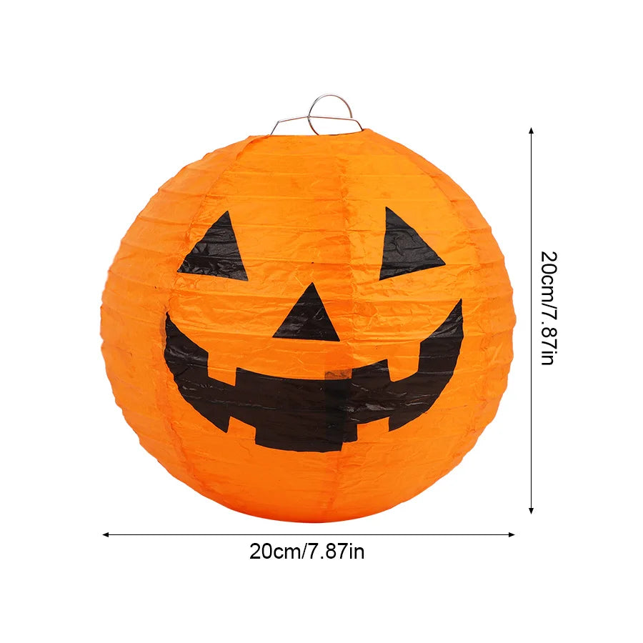 1/6Pcs Halloween Hanging Paper Lantern for Home Indoor Outdoor Garden Decoration Halloween Party Horror Pumpkin Props Ornaments