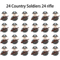 40/set World War II military building blocks National army soldier Character weapon assembly building block Children's toy gifts
