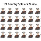 40/set World War II military building blocks National army soldier Character weapon assembly building block Children's toy gifts
