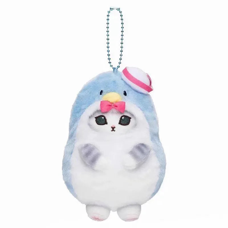 Kawaii Mofusand Cross-Dressing Sanrio Hello Kitty Kuromi Hanyodon Plush Keychain Pendant Anime Plush Backpack Pendant