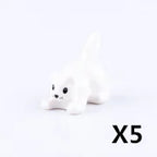 MOC Animal Scene Building Blocks Zoo Ducks Cat Dog Penguin Eagle Dove Wolf Bear Deer Shark Snake Mice Sheep DIY Toys Bricks K055