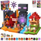 FUNXINEE Dinosaur Theme Park NEW Magnetic Blocks, 3D DIY Dinosaur Model, STEM Construction Toy, Creative Birthday Gift For Kids