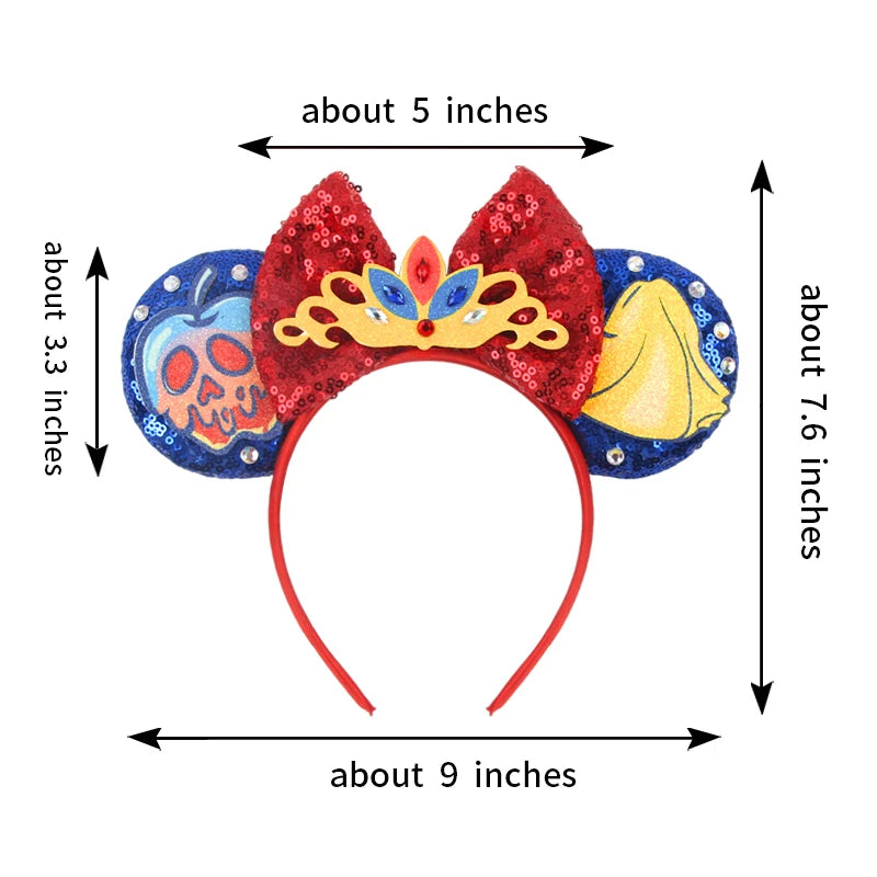 Nieuwste Mickey Mouse Oren Hoofdband Kid Adult Festival Party Pailletten Strik Haarband Vrouwen Baby Girl Party Haar Accessories
