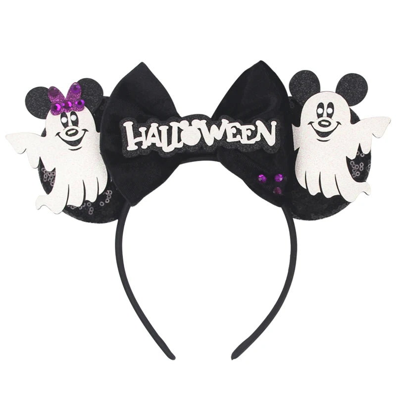 Nieuwste Mickey Mouse Oren Hoofdband Kid Adult Festival Party Pailletten Strik Haarband Vrouwen Baby Girl Party Haar Accessories