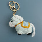 Funny Zebra Crochet Keyrings For Bag Pendant Handmake Animal Doll Knitting Keychain Cute Sheep Keyrings Gifts Custom Accessories