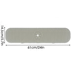 Kitchen Faucet Splash Pad Silicone Sink Faucet Splash Guard Mat Sponge Drain Pad Countertop Protector for Kitchen Bath Gadgets