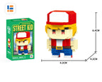 Anime Street Fighter Fighting Game Action Building Blocks KenMasters Hoshi Ryu ABS Kawaii Toys Building Blocks Gift For children
