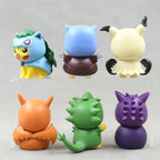 1Set Pocket Monsters Anime Figure Kawaii Pikachu In Disguise Action Figures PVC Adult Collection Model Dolls Toy Gift