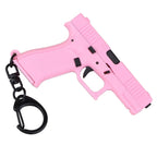 Mini Tactical Pistol Shape Car Keychain for Men Portable Decorations Detachable Keyring Realistic Model Toy Bag Accessories