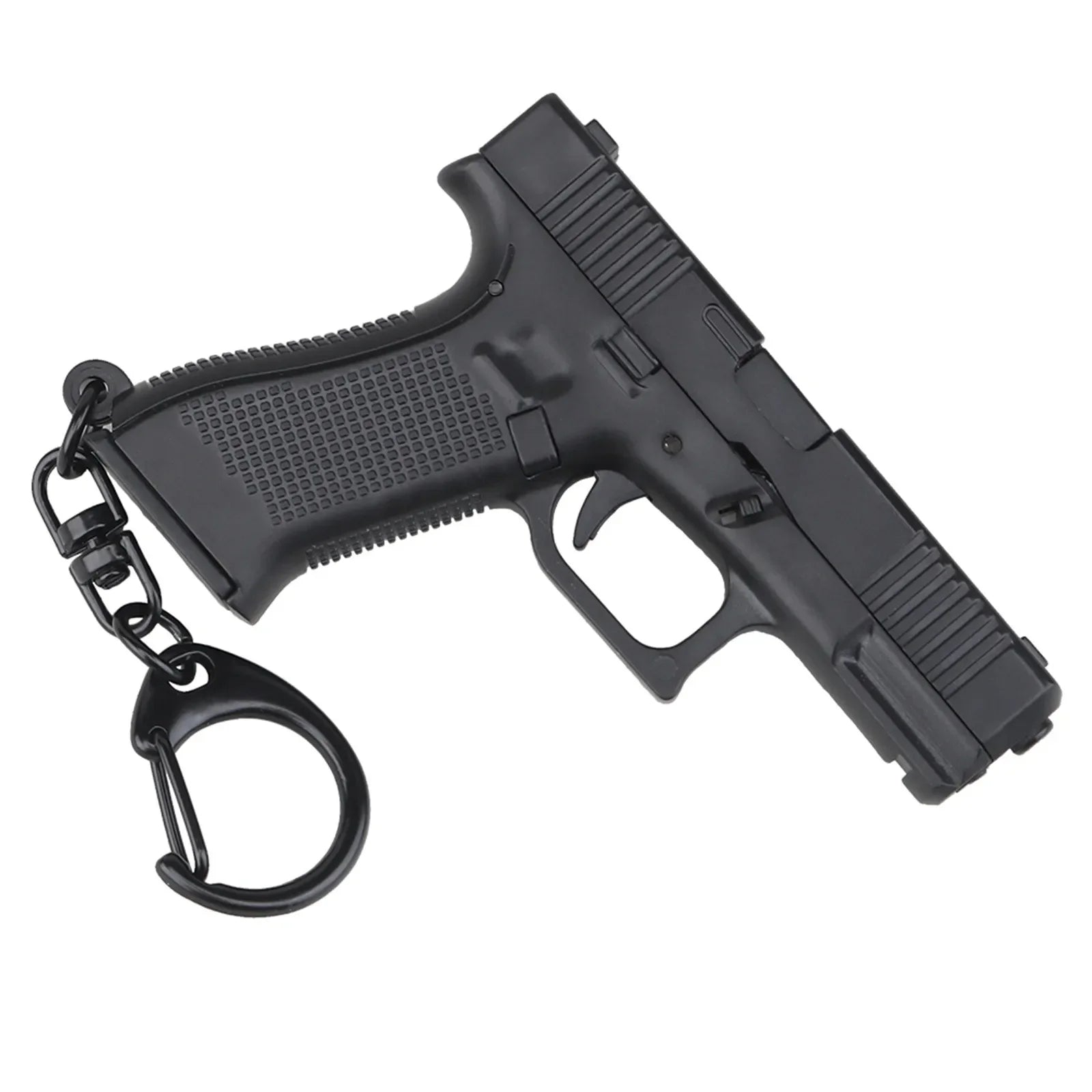 Mini Tactical Pistol Shape Car Keychain for Men Portable Decorations Detachable Keyring Realistic Model Toy Bag Accessories
