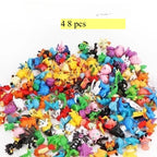 24-144pcs Pokemon Pikachu Action Figure Toys 2-3cm Mini Figures Model Toy Pikachu Anime Kids Doll Birthday Christmas Gifts