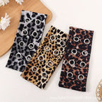 Punk Girl Hollowed Out Eyelets Wide Elastic Headband Stretchy Metal Rock Steampunk for Sports Headbands Hair Accessories