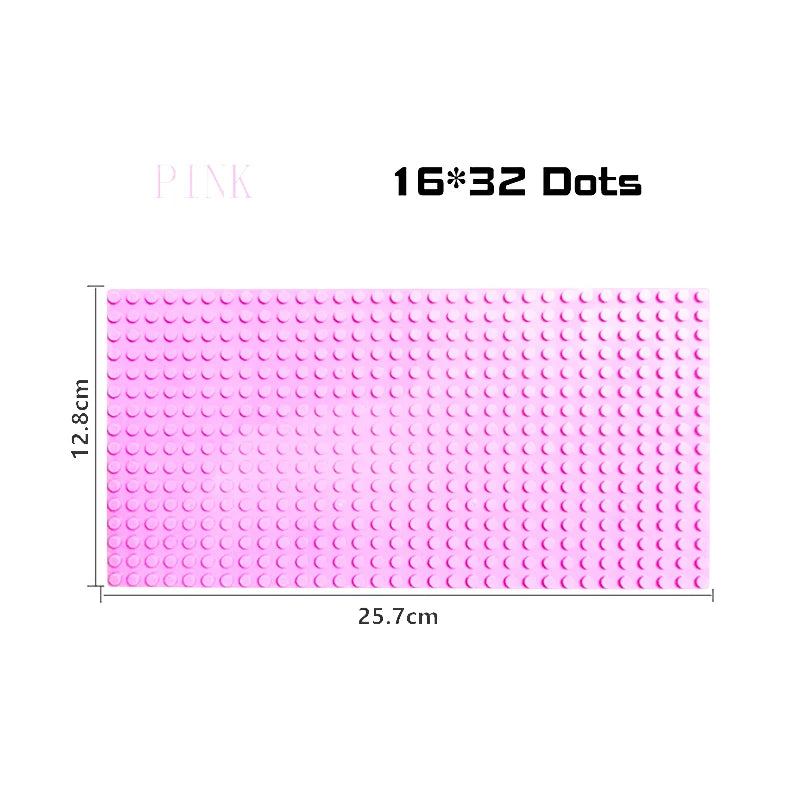Baseplates 32x32 16x32 Dots Classic Base Plates MOC Bricks City Dimensions Building Blocks Figures Construction Toys