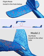 50CM Big Foam Plane Glider Hand Throw Airplane Light Inertial EPP Bubble Planes Outdoor Launch Toys for Boys Gift