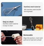 1 Wireless Electric Food Mixer, Portable 3-Speed Hand Mixer, Baking Dough and Cake Cream Mixer, Kitchen Tool
