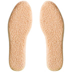 Adjustable Warm Insoles with Fleece and Thickened Lambskin Comfortable Cashmere and Cotton Insoles Snow Boots