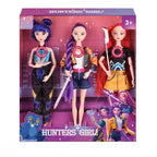 Kpop Rumi Mira Zoey Vinyl Doll Anime Hunters Girl 11 Inch Articulated With Theme Music Cute Toy 3PCS Set Gift for Kids Girl Fans