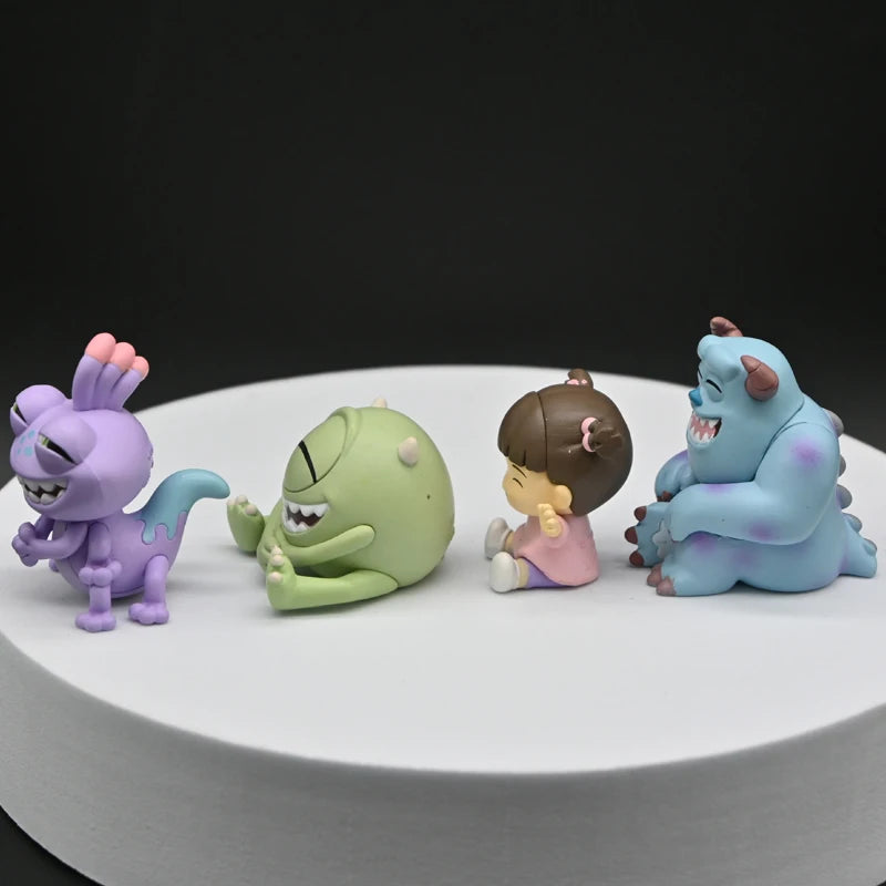 4Pcs University Monsters Inc Figures James P. Sullivan Anime Action Figure Michael Wozosky Randall Boggs Q Version Model Toys