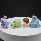 4Pcs University Monsters Inc Figures James P. Sullivan Anime Action Figure Michael Wozosky Randall Boggs Q Version Model Toys
