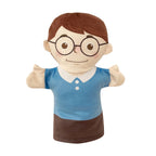 25cm Sweet Family Hand Puppet Dolls Early Education Learning Stuffed Plush Toys Cospaly Hand Finger Puppets for Children Gifts