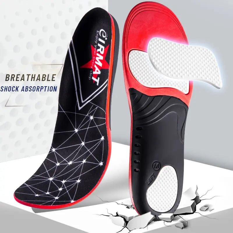 Premium Orthopedic Sport Insoles for Feet PU Gel Shock Absorption Breathable Sole Pad Sport Arch Support Feet Pain Care Insole