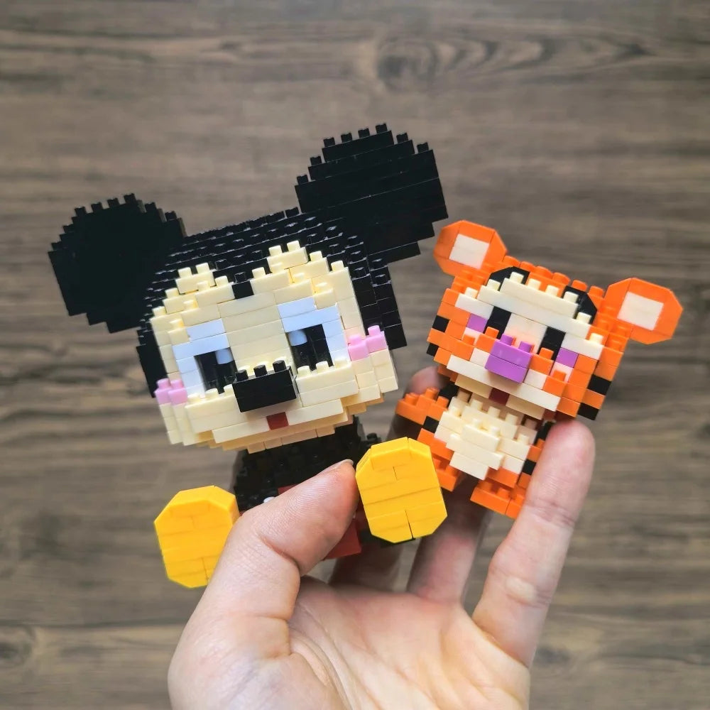 Disney Zootopia Small LinaBell Building Blocks Judy Nick Model Donald Duck Education Lotso Toys Mickey Mouse For Kids Birthday