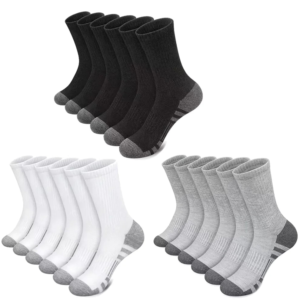 10/30 Pairs of High-Quality Soft and Comfortable Men's Running Socks Summer Sweat Wicking and Breathable Basketball Sports Socks