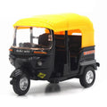 Indian tricycle alloy toy boy simulation alloy car model children's regenerative toy car car car ornament
