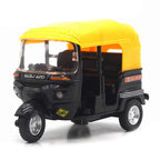 Indian tricycle alloy toy boy simulation alloy car model children's regenerative toy car car car ornament
